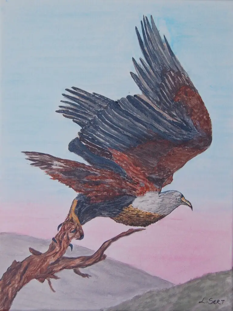 Eagle Perch Over Horizon