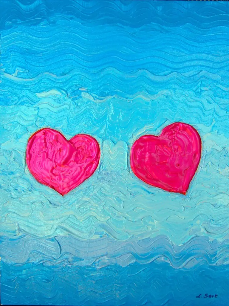 Valentine heart to heart enduring love